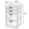 thumbnail image 4 of Sterilite 4 Drawer Locking Tower White, 4 of 7