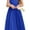 Royal Blue, variant on Drtj Fancy Girl Junior Bridesmaid Dresses Kids Sleeveless Cute Maxi Dress Teen Long Wedding Party Prom Gowns