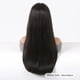 thumbnail image 3 of Peluca larga recta negra con flequillo para mujer, suave y cómodo Natural pelo sintético, pelucas de fiesta diarias, fibra de alta temperatura, 3 of 4