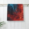 thumbnail image 4 of Kdxio Hand Towel Red And Blue Fire for Bathroom Kitchen Fingertip Bath Towels 27.5 x 16 Inch Home Hotel Gym Laundry Room, 4 of 5