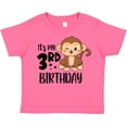 thumbnail image 3 of Inktastic Monkey Its My 3rd Birthday Boys or Girls Toddler T-Shirt, 3 of 5