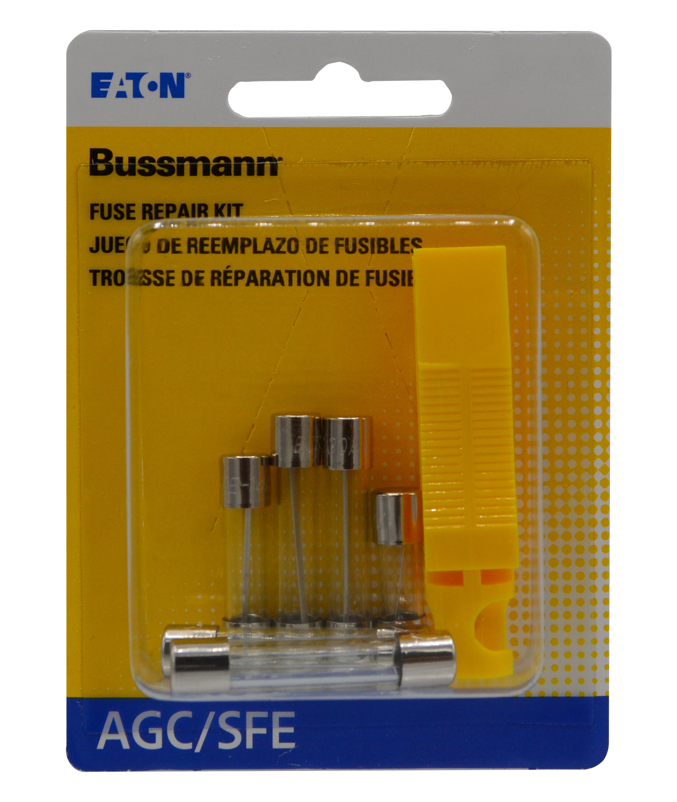 6-Piece Cooper Bussmann BP-SFE-AH6-RP High Amp Glass Fuse Assortment 
