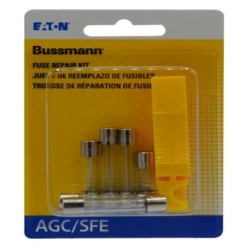 Bussmann Series 7 Count AGC & SFE Glass Tube Automotive Fuse Assortment, BP/EK-7-RP-WM