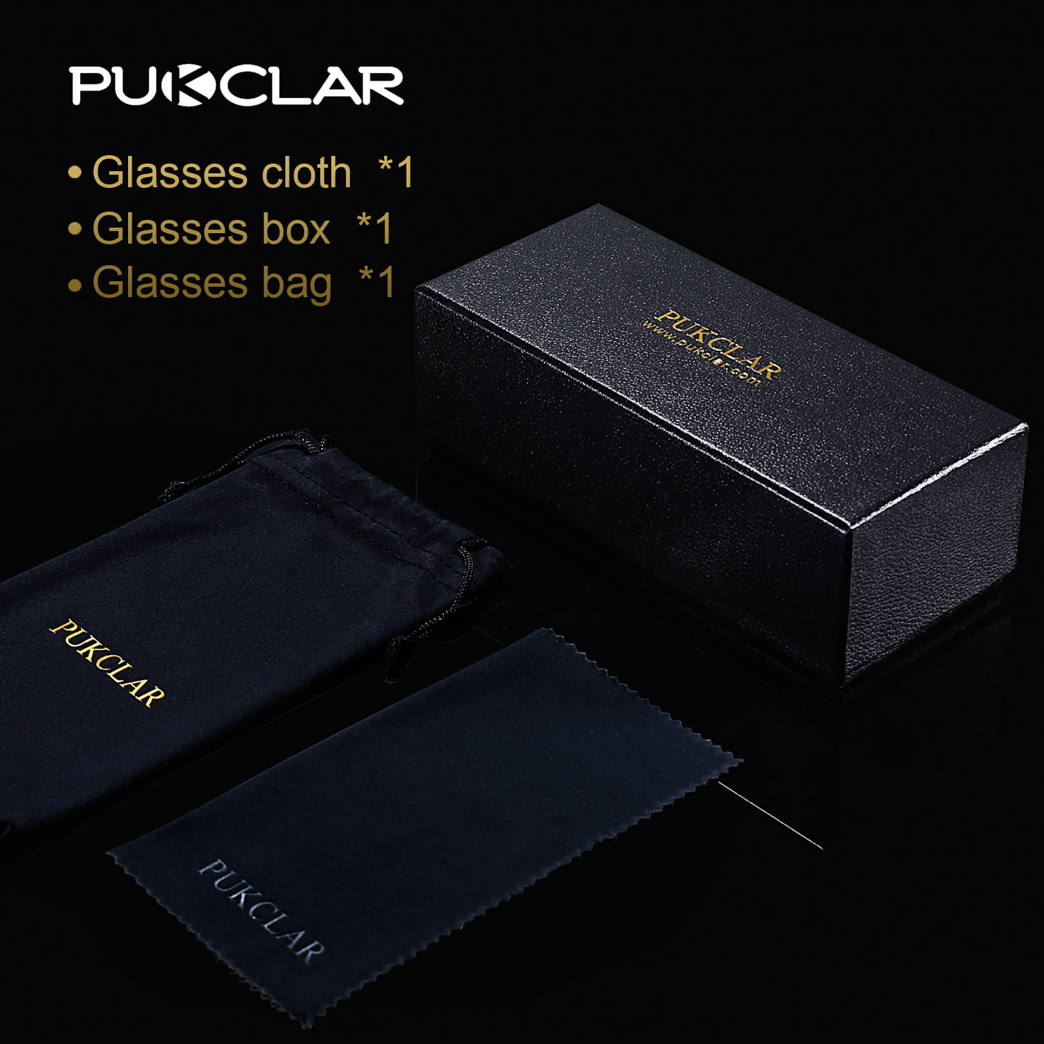 PUKCLAR Polarized Metal Alloy Sport Sunglasses, Black photo 6