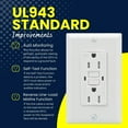thumbnail image 4 of AH Lighting GFCI-15-W-TR-WRWHITE Gfci Tamper Résistant LED 943, Blanc - 15W, 4 of 4