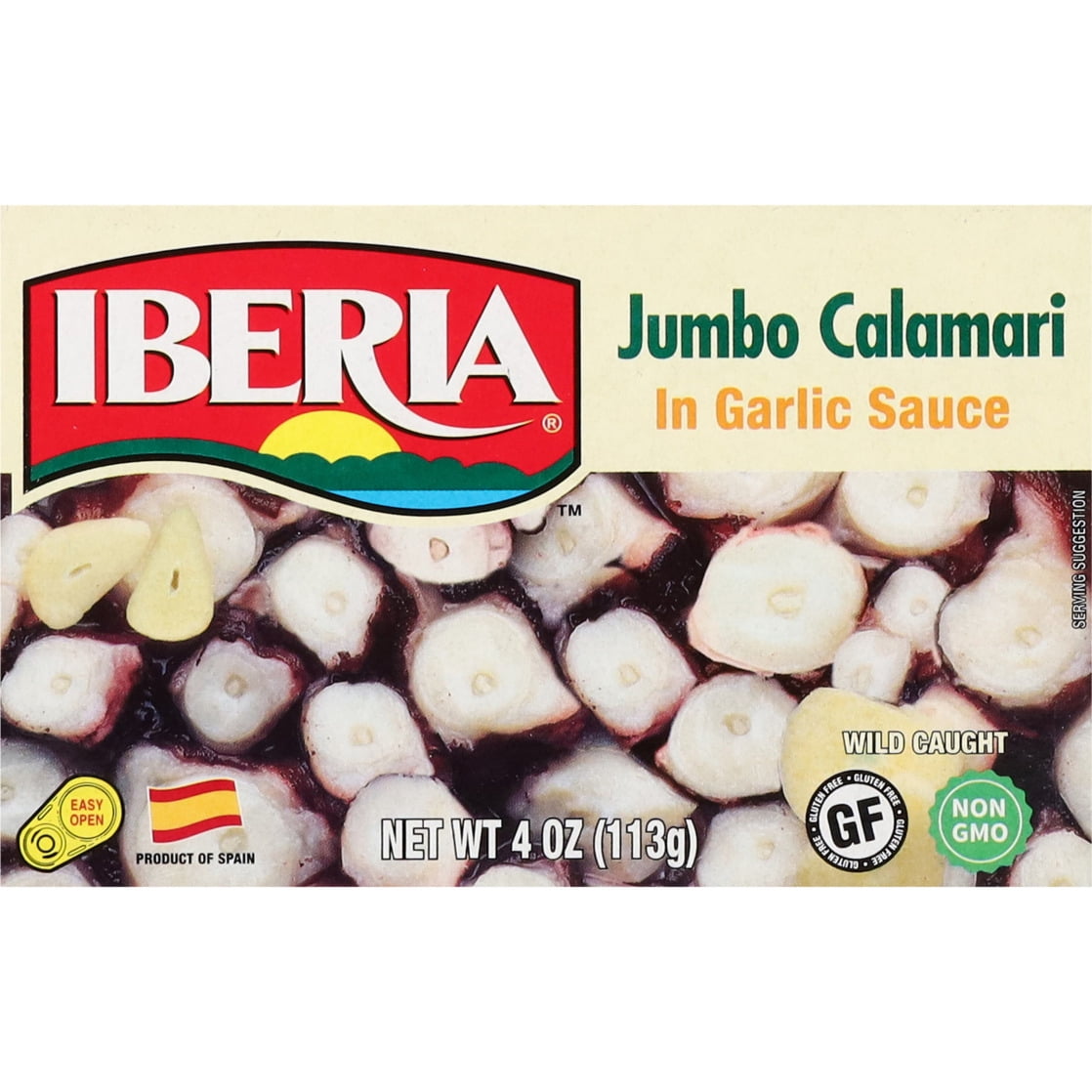 (2 pack) Iberia Calamari in Garlic Sauce Jumbo 4 oz