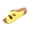 Yellow, variant on Women Wedge Slide Sandals Dual Strap Metal Buckle Shoes Comfortable For Casual Home Travel Daily Outdoor Activities