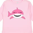 thumbnail image 4 of Inktastic Cute Pink Shark Boys or Girls Long Sleeve Toddler T-Shirt, 4 of 5