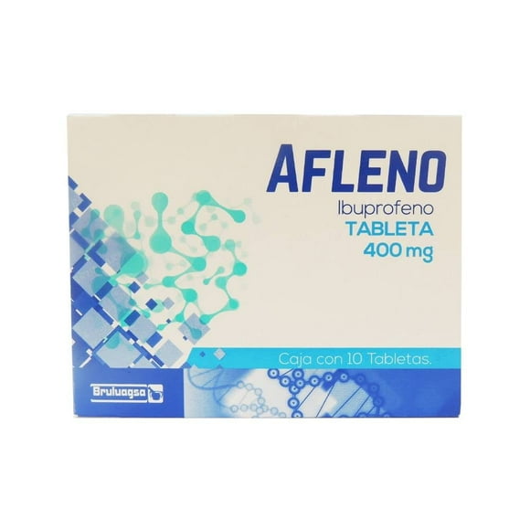 Ibuprofeno Afleno 10 Tabletas 400mg