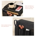 thumbnail image 6 of XMMSWDLA No-Slip Couch Sofa Armrest Organiser Arm Chair Caddy Bedside Storage Pocket with 6 Pockets TV Remote Holder Bed Storage Pocket Bag for Cellphone Tablet Notepad Book Magazines DVD Glasses, 6 of 9
