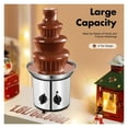thumbnail image 3 of 4-Tier Chocolate Fountain Machine Electric Chocolate Melting Fountain Machine for Hotels Weddings, 3 of 7