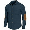 thumbnail image 1 of pstuiky Camisas para hombre de manga larga, Camisa informal de manga larga con solapa y botones para hombre top de hombre xl, 1 of 5