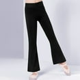 thumbnail image 3 of Kids Dance Casual Pants Bell Bottoms Girl's Flare Leggings High Waisted Yoga Pants Bootcut Activewear, 3 of 9