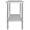 thumbnail image 3 of vidaXL Kitchen Work Table 120x60x85 cm Stainless Steel, 3 of 5