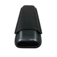 thumbnail image 6 of Black Leather Cigar Holder Case Carrying 2 Tubes for Small And Medium 50 Ring Cigars Smoking Accessories Travel Humidor (Black Cigar Case), 6 of 7