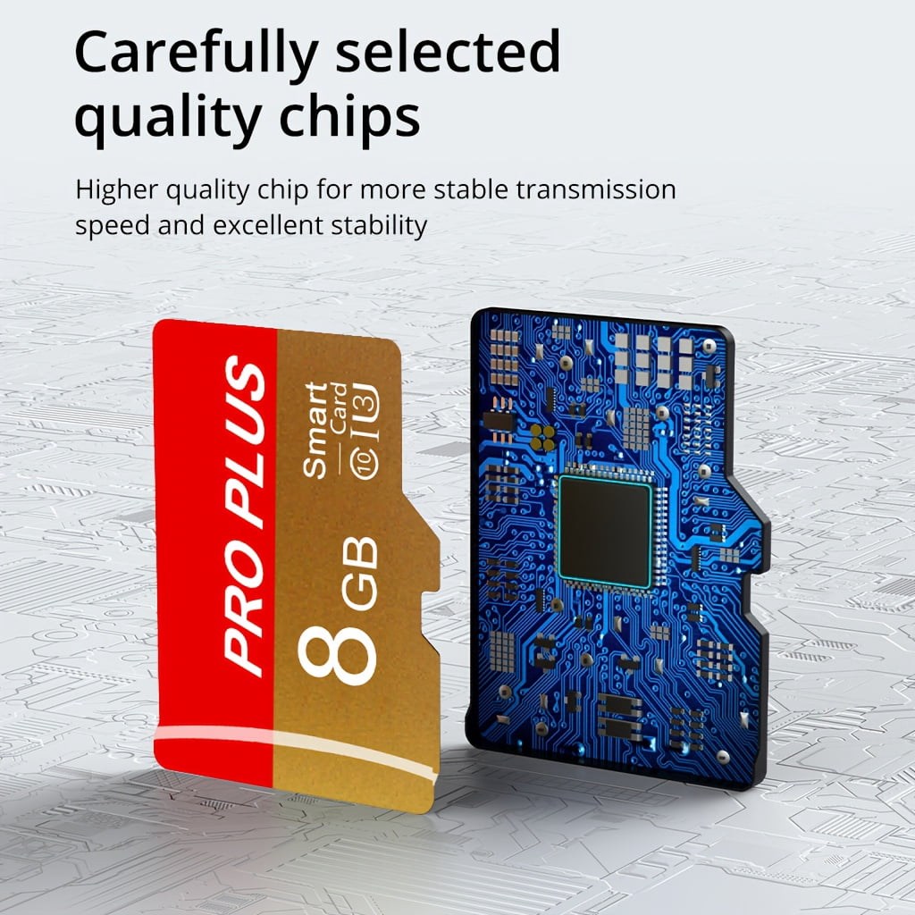 [5-Pack] 8GB 4GB 2GB 1GB Micro SD Card with Adapter, UHS-I Class 10 TF Memory Card for Phone, Camera, Car Audio, Game Console, Security Camera - Small Capacity Bundle
