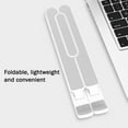 thumbnail image 4 of Support pour Ordinateur Portable Portable Pliable à Hauteur Réglable, Support pour Ordinateur Bloc-Notes; Support pour Ordinateur Portable Pliable à Conception Ajourée, Support pour Ordinateur Portable, Blanc, 4 of 9