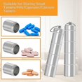 thumbnail image 3 of Key Ring Pill Box 3 Pieces Waterproof Pill Box Portable Pill Box Aluminum Pill, 3 of 5