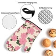 thumbnail image 2 of Oven Mitts and Pot Holders Set, Baking 4-Piece Set for Kitchen, Outdoor BBQ Mitts Heat Resistant Cooking, Vintage Flowers Floral Pattern, 2 of 8