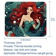 thumbnail image 5 of Mermaid Printed Square Mousepad Desk Pad Desk Mat, 8.3x9.8 Inch, Non-Slip Rubber Bottom, Suitable for Office and Gaming, 5 of 6