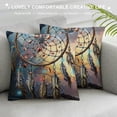 thumbnail image 3 of GOSMITH  Throw Pillow Cover Dream Catcher Follow Your Dream Inspirational Quote Bohemian Style Boho Decor Lumbar Pillow Case Cushion for Sofa Couch Bed White, 3 of 5
