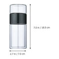 thumbnail image 2 of Glass Tea Bottle Cups with Infuser Portable Tea Infusers Glass Tea Strainer Leak- Proof Glass Tea Tumbler Water Separation Tea Filter Cup Black, 2 of 6