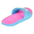 thumbnail image 3 of Nike Kawa Big Kid's Slides Gamma Blue/Pink Blast/White 819353-400, 3 of 6