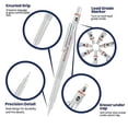 thumbnail image 2 of Pacific Arc - Chromograph Metal Mechanical Pencil .9 mm Silver Barrel Mechanical Pencil with Built In Adjustable Pencil Grade, Lead Pencil Holder for Drafting, Sketching, and Drawing, 2 of 8