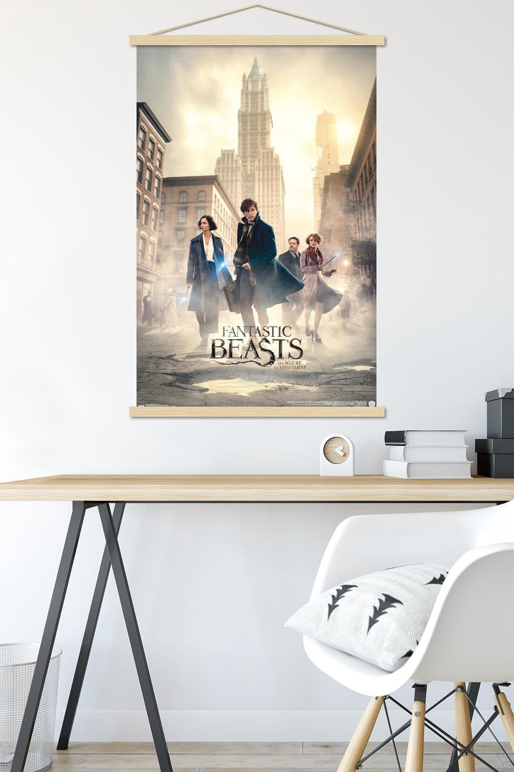 Fantastic Beasts And Where To Find Them - Streets Wall Poster with Wooden Magnetic Frame, 22.375" x 34"