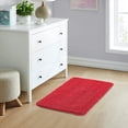 thumbnail image 2 of Yafa Home Fashion 1 Piece Solid Microfiber Soft Bathroom Rug , Non-Slip TPR Backing, 2 of 6