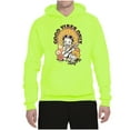 thumbnail image 2 of Wild Bobby, Betty Boop Good Vibes Only Betty Boop Unisex Hoodie Sweatshirt, Safety Green, 3X-Large, 2 of 5