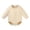 Beige, variant on Baby Boy Button Down Shirt Newborn Solid Color Long Sleeve Romper Bodysuit (Beige, 18-24 Months )