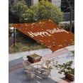 thumbnail image 3 of Sun Shade Sail 8'x10' Happy Birthday Rectangle Sun Shade Sails Canopy Waterproof Polka Dot Ribbon Celebration Brown Outdoor Sunshades Sand UV Block Cover Shades Cloth for Patio Backyard Garden Deck, 3 of 9