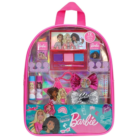 Set de bolsas de regalo de maquillaje cosmético Townley Girl Barbie con mochila