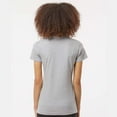 thumbnail image 4 of Tultex Short Sleeve Women's Fine Jersey T-Shirt, Classic Fit Crewneck Tee, Heather Grey, 2XL, 4 of 5