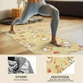 thumbnail image 4 of Corgi Dog and Footprints Hot Yoga Mat Towel Non Slip for Hot Yoga - Quick-Drying Yoga Mat Cover with 4 Corner Pockets with Travel Bag - Hot Yoga Towel Non Slip Grip Moisture Wicking Sweat 70"x26", 4 of 6