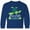 Royal Blue, variant on Boca Raton, Florida Happy Sea Turtle Long Sleeve Youth T-Shirt