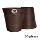 thumbnail image 1 of Kit 50 Macetas de plástico La Ardilla para exterior e Interior (Chocolate), 1 of 4