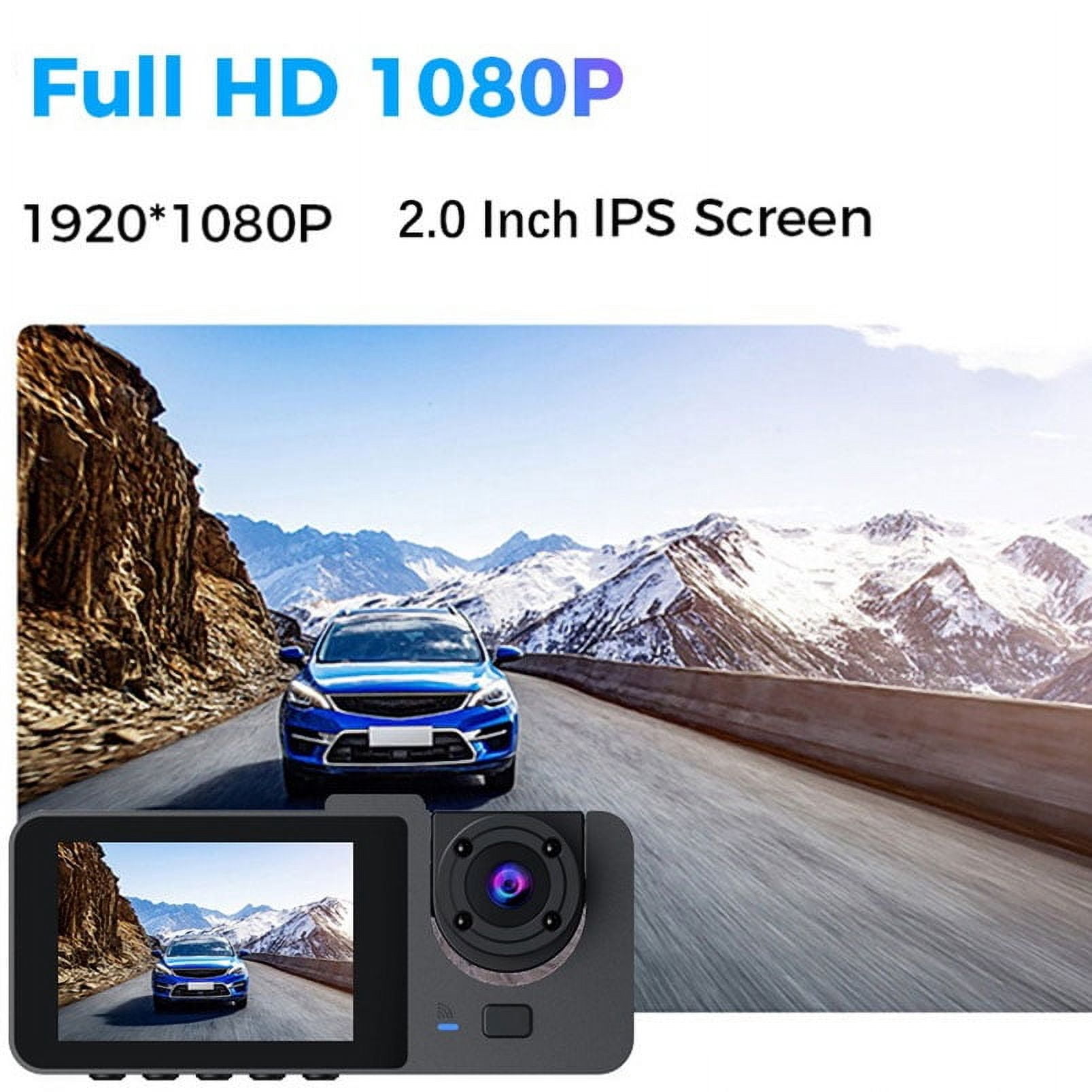 Y15 3 Channel Dash Cam,WiFi Dash Camera,App Control Car Camera,IR Night Vision,WDR,24H Parking Monitor,Loop Recording Car DVR