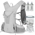 thumbnail image 1 of IX INOXTO Mochila de hidratación, mochila de agua ligera con vejiga de hidratación de 2 litros para hombres y mujeres, chaleco de hidratación para correr, senderismo, ciclismo, carrera, escalada (gris, 1 of 5