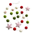 thumbnail image 3 of Christmas Felt Ball Garland Hanging Garland Ornament Soft Felt Material for Holiday Home Festive Scene, 3 of 9