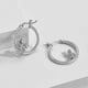 thumbnail image 2 of 14k Gold Angel Devil Hoop Mismatched Earrings For Women Girls Jewelry Gifts 925 Sterling Silver Post, 2 of 5