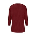 thumbnail image 3 of Yievot Long Sleeve Shirts for Women Ribbed Knit Tunic Tops Dressy Crew Neck Lightweight Sweaters, 3 of 6