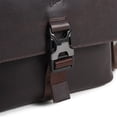 thumbnail image 3 of VELEZ Dark Brown Top Grain Leather Bag For Men Small Vintage Crossbody Purse, 3 of 5