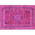 thumbnail image 1 of Ahgly Company Indoor Rectangle Medallion Pink Traditional Area Rugs, 2' x 4', 1 of 4