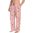 thumbnail image 6 of Logiee Donuts Print Pajama Pants for Men,Men’s Pajama Bottoms,Mens PJ Pants with Pockets & Button Fly-X-Large, 6 of 6