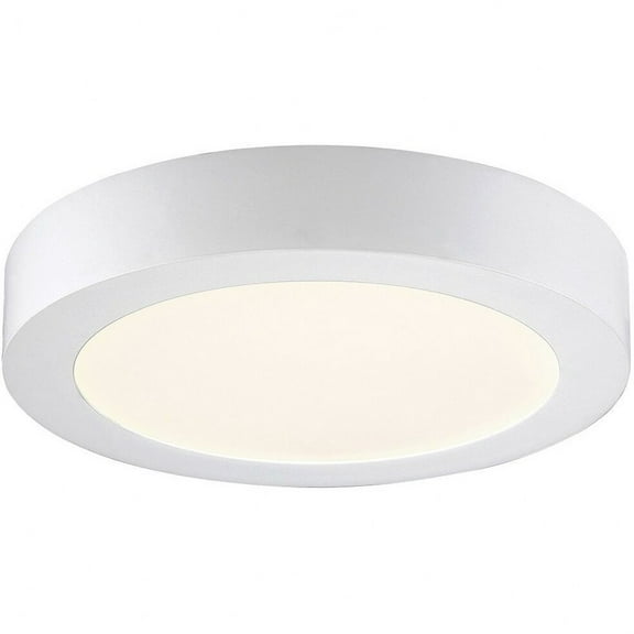 29870-30-011-Eurofase Lighting-Brant - 8.75 Inch 14W 1 LED Small Flush Mount-White Finish-3000 Color Temperature
