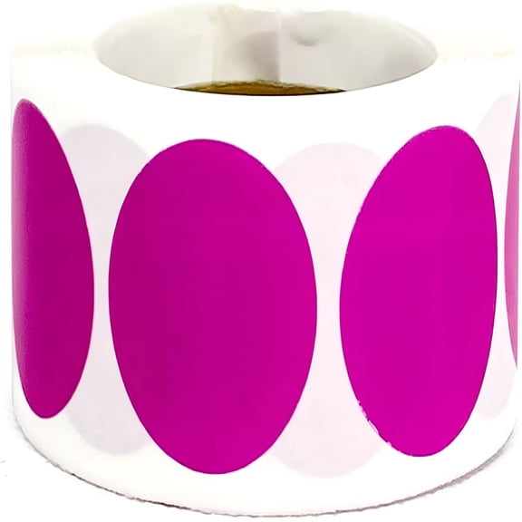 CCOCC 500 Pcs 1 Inch Color Coding Label Price Stickers Garage Sale Stickers Blank Yard Sale Round Adhesive Stickers Writable Paper Labels (Purple)