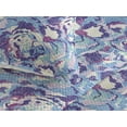 thumbnail image 3 of Ambesonne Abstract Boho Quilted Bedspread Set 3 Pcs, Psychedelic Floral, Queen, Quartz Sea Blue Cream, 3 of 4