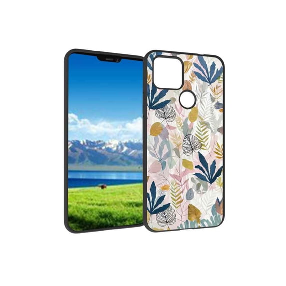 Leaves-174 Phone Case, Degined for Google Pixel 4A 5G Case Men Women, Flexible Silicone Shockproof Case for Google Pixel 4A 5G